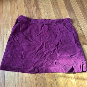 H&M Red Corduroy skirt